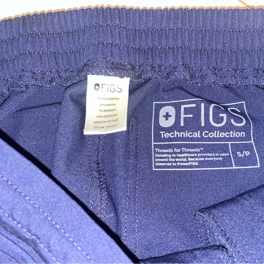Navy Drawstring Cargo Jogger Pants - Picture 3 of 3